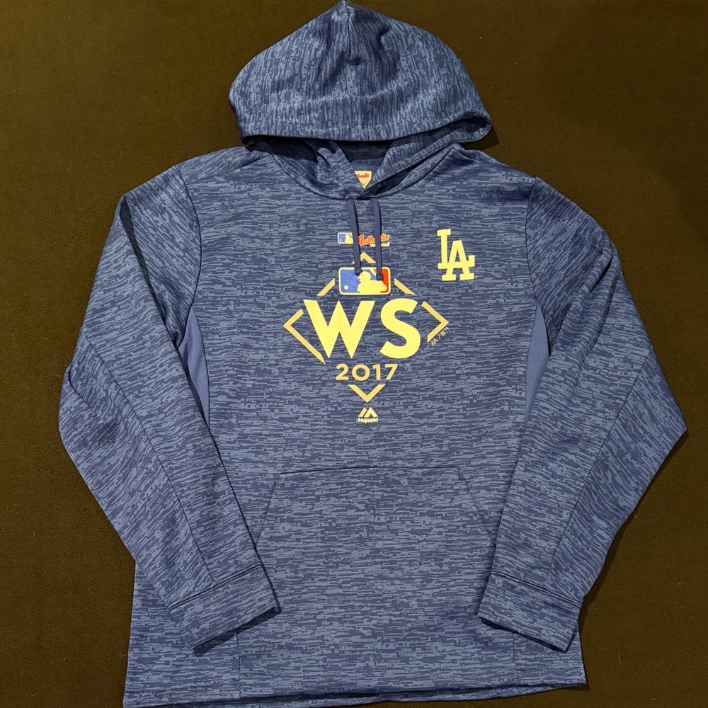 Majestic 2017 LA Dodgers Hoodie MLB Authentic Collection Size Small